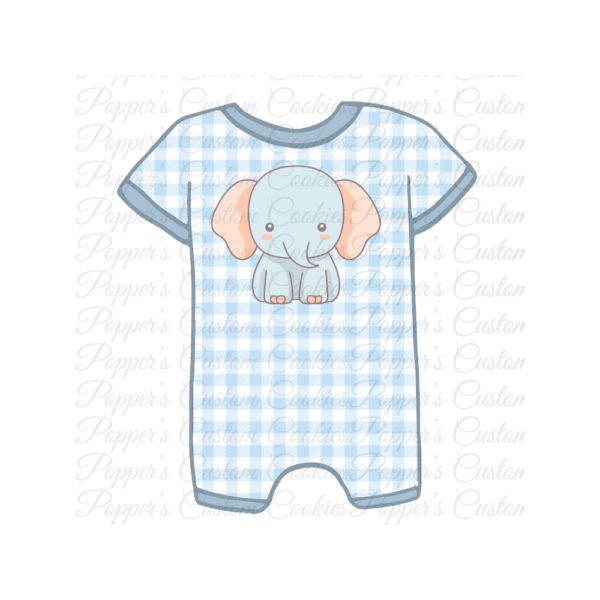 Boy’s Shortalls, Plaid Elephant