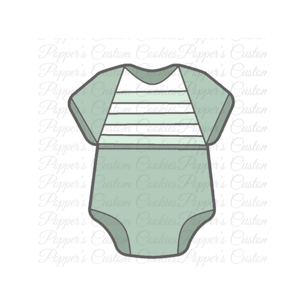 Onesie, Green Striped