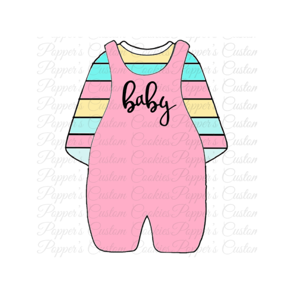 Romper, Girl's, Pink, Blue and Yellow