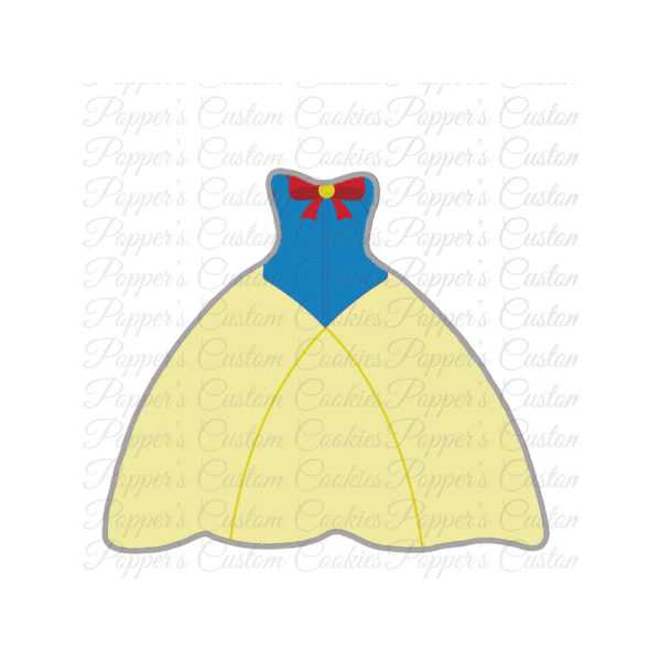 Dress, Princess, Blue Yellow