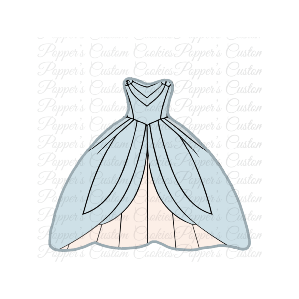 Dress, Princess, Light Blue