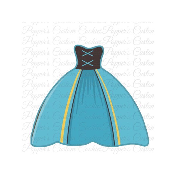 Dress, Princess, Blue Black