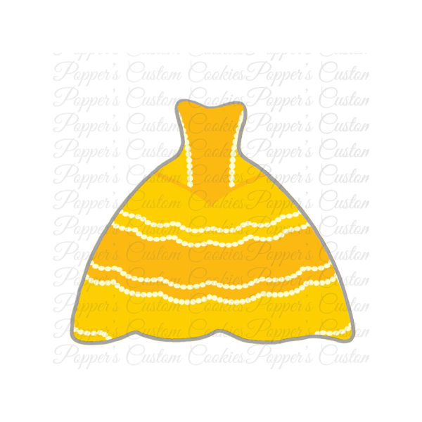 Dress, Princess, Yellow