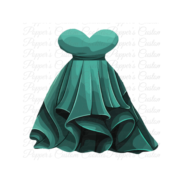 Dress, Sweetheart Gown, Emerald Green