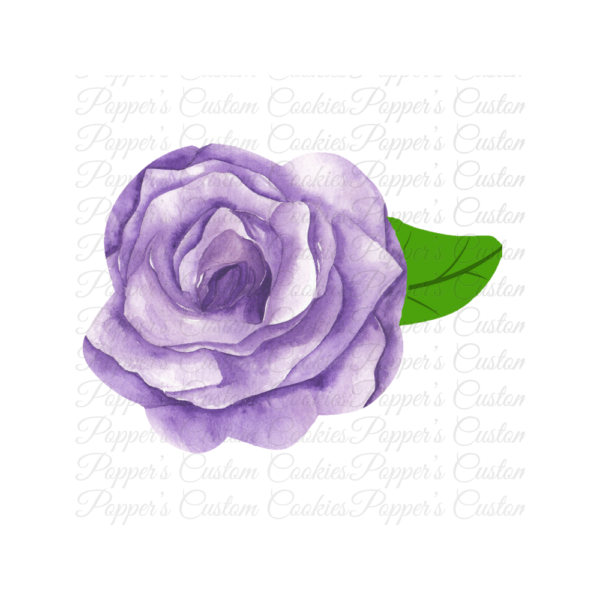 Floral, AC, Rose, One Leaf, Purple