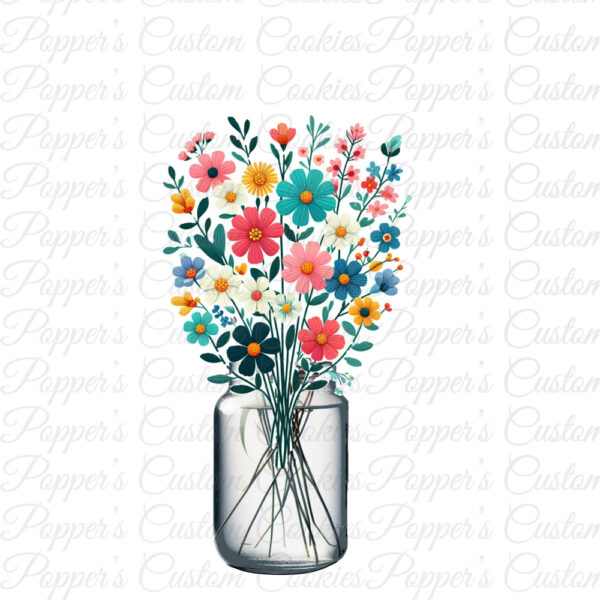 Floral, AC, Flower Jar, Jar 4