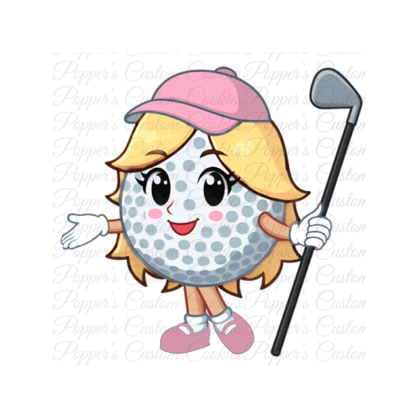 Golf, Girl, Blonde Hair, Pink Hat & Shoes