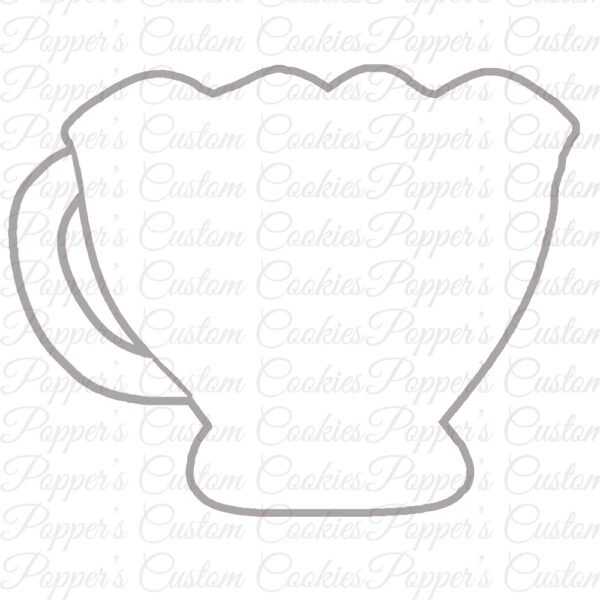 Teacup, Scalloped, DYO Template