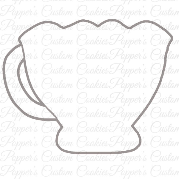 Teacup, Scalloped, Magic Template