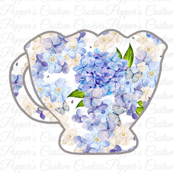 Teacup, Scalloped, Large Hydrangea