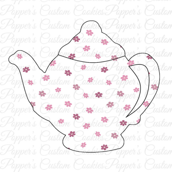 Teapot, AC, Pink Daisy