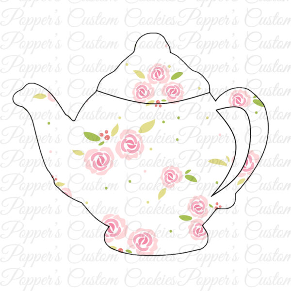 Teapot, AC, Pink Rose