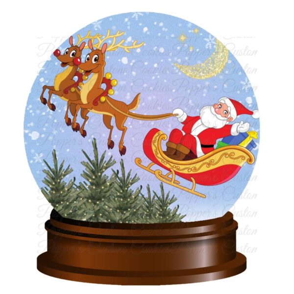 Snow Globe, Flying Santa