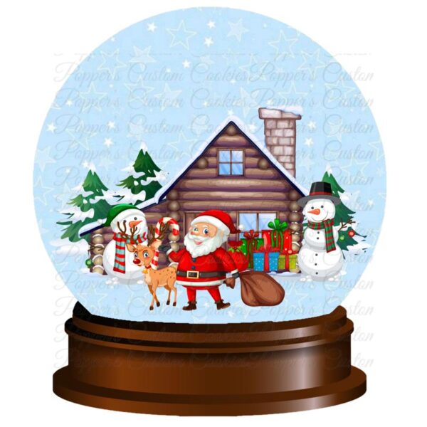 Snow Globe, Santa & House