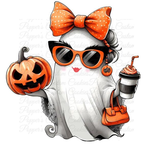 Sassy Pumpkin Ghost (without background)