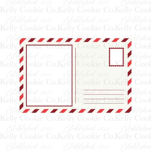 Post Card Magic Template, Red