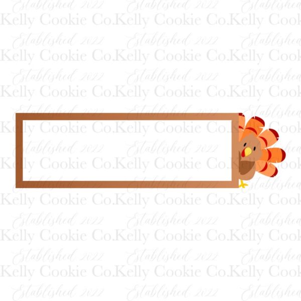 Cookie Stick 4.5_ x 1.25_ Thanksgiving, Cute Turkey, Border