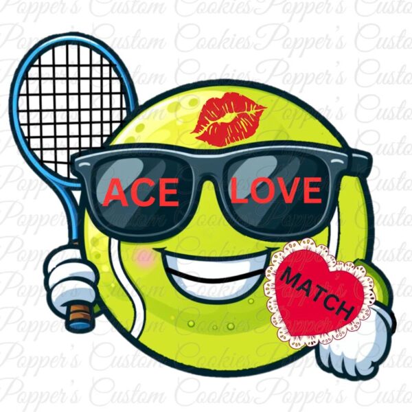 Tennis Ball, Guy, Racket, Valentine's Day