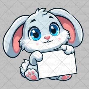 Gray Bunny Magic Template