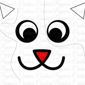 Cat, DYO Template, Large Eyes, Lines (v1 Markings)