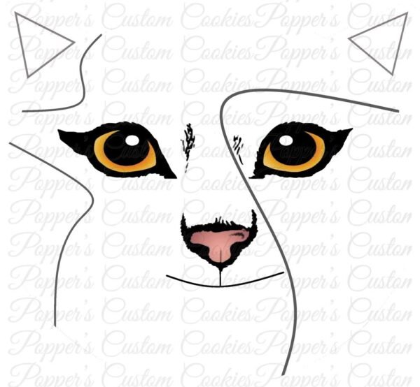 Cat, DYO Template, Realistic Eyes, Smile