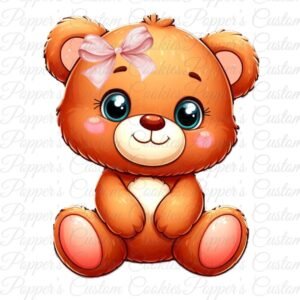 Bear, Pink Bow