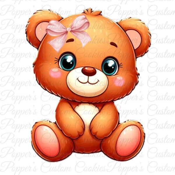 Bear, Pink Bow