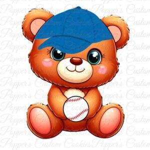 Bear, Baseball, Blue Cap