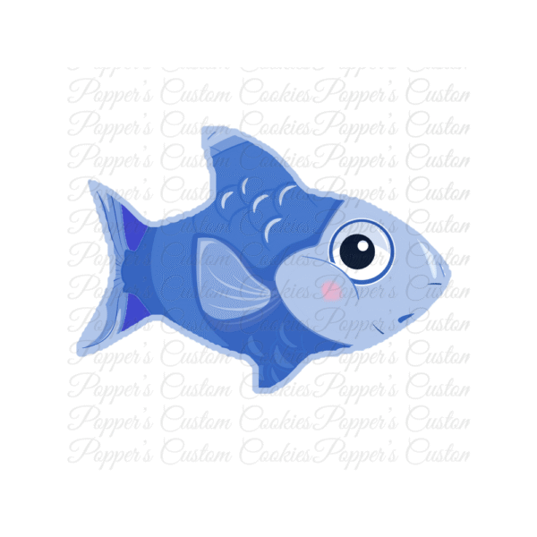Fish, AC, Single Fin, Blue Fish