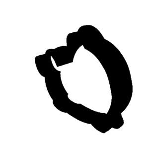 Happy Whale STL File, 3.5 inch