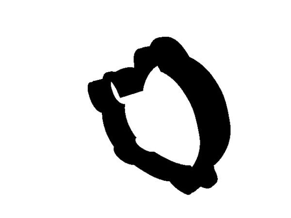 Happy Whale STL File, 3.5 inch