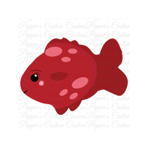 Fish, AC, Multi-Fin, Red