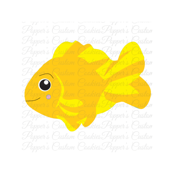 Fish, AC, Multi-Fin, Yellow Goldfish