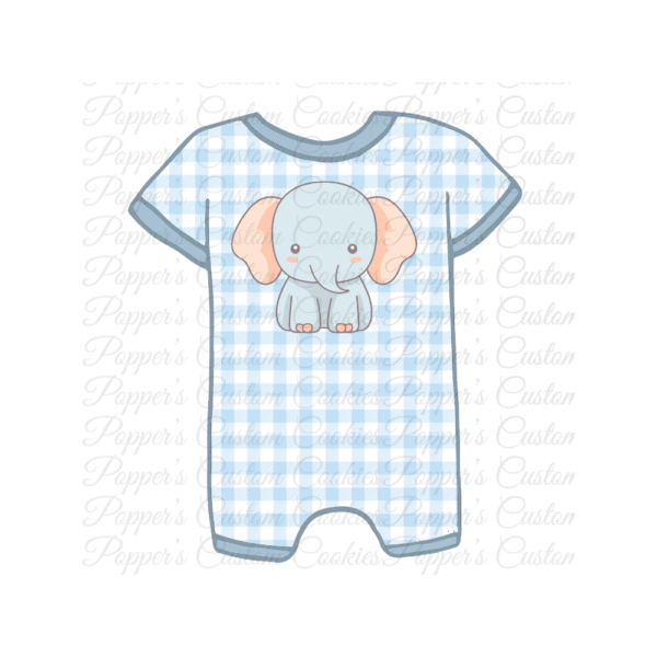 Boy’s Shortalls, Plaid Elephant