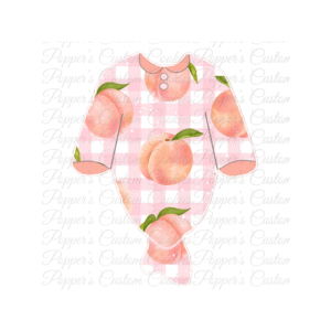 Knotted Sleeper, Peach Plaid