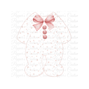 Long Sleeper, Pink Dots, Bow