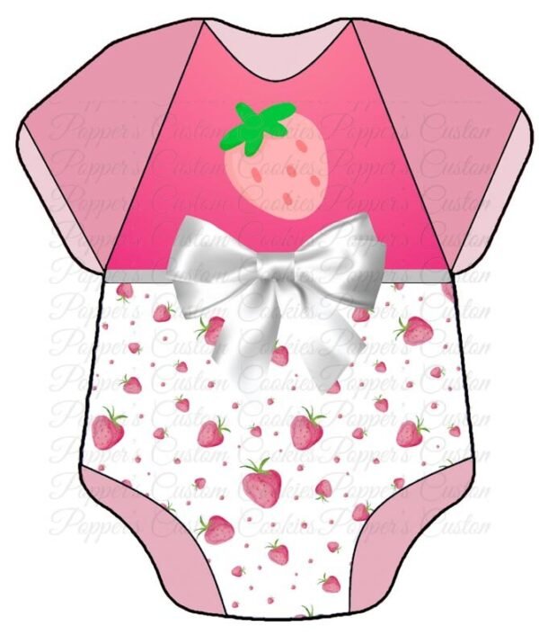 Onsie, Pink Strawberry
