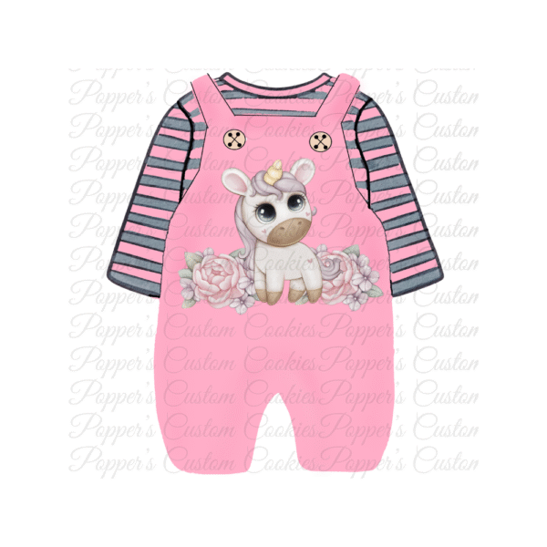 Romper, Girl's, Pink, Unicorn