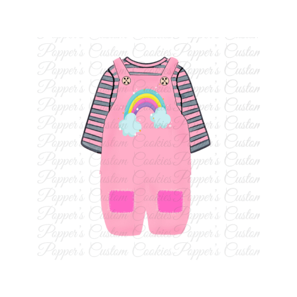 Romper, Girl's, Pink, Rainbow Patches