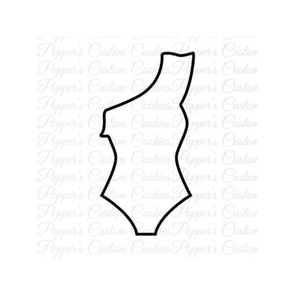 Bathing Suit, One Shoulder, HF, Magic Template