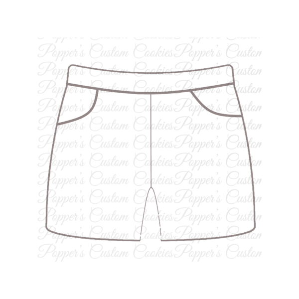 Men's Long Swim Trunks, DYO Template