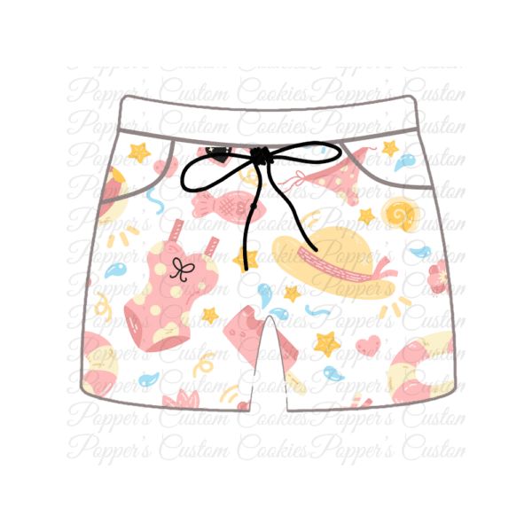 Men's Long Swim Trunks, Fun Summer
