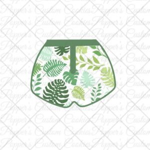 Men's Short Swim Trunks, Tropical