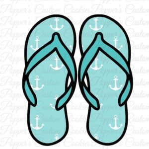 Flip Flop, Aqua Anchors