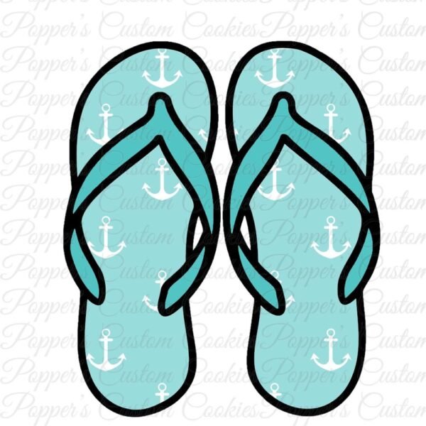 Flip Flop, Aqua Anchors
