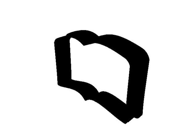 Book STL File, 3.5 inch