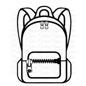 Backpack, Zipper, DYO Template