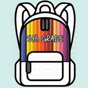 Backpack, 5th Grade, Magic Template