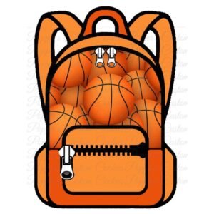 Backpack, Basketball, Zipper