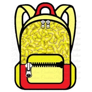 Backpack, Softball, Zipper
